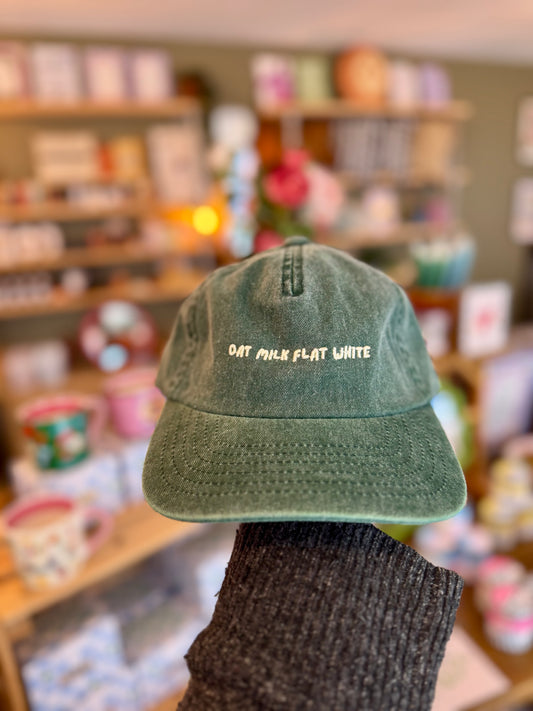 'Oat Milk Flat White' 5 Panel Cotton Cap