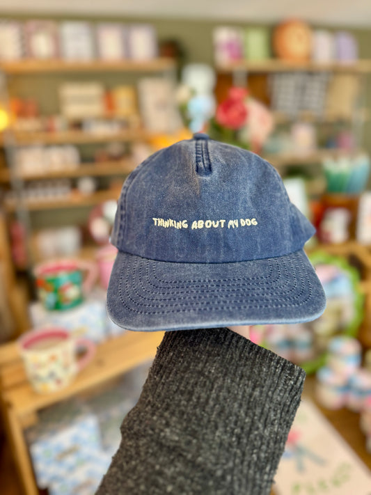 'Thinking About My Dog' 5 Panel Cotton Cap