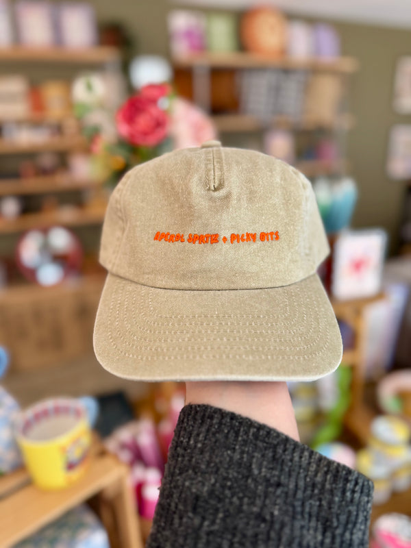 'Aperol Spritz + Picky Bits' 5 Panel Cotton Cap
