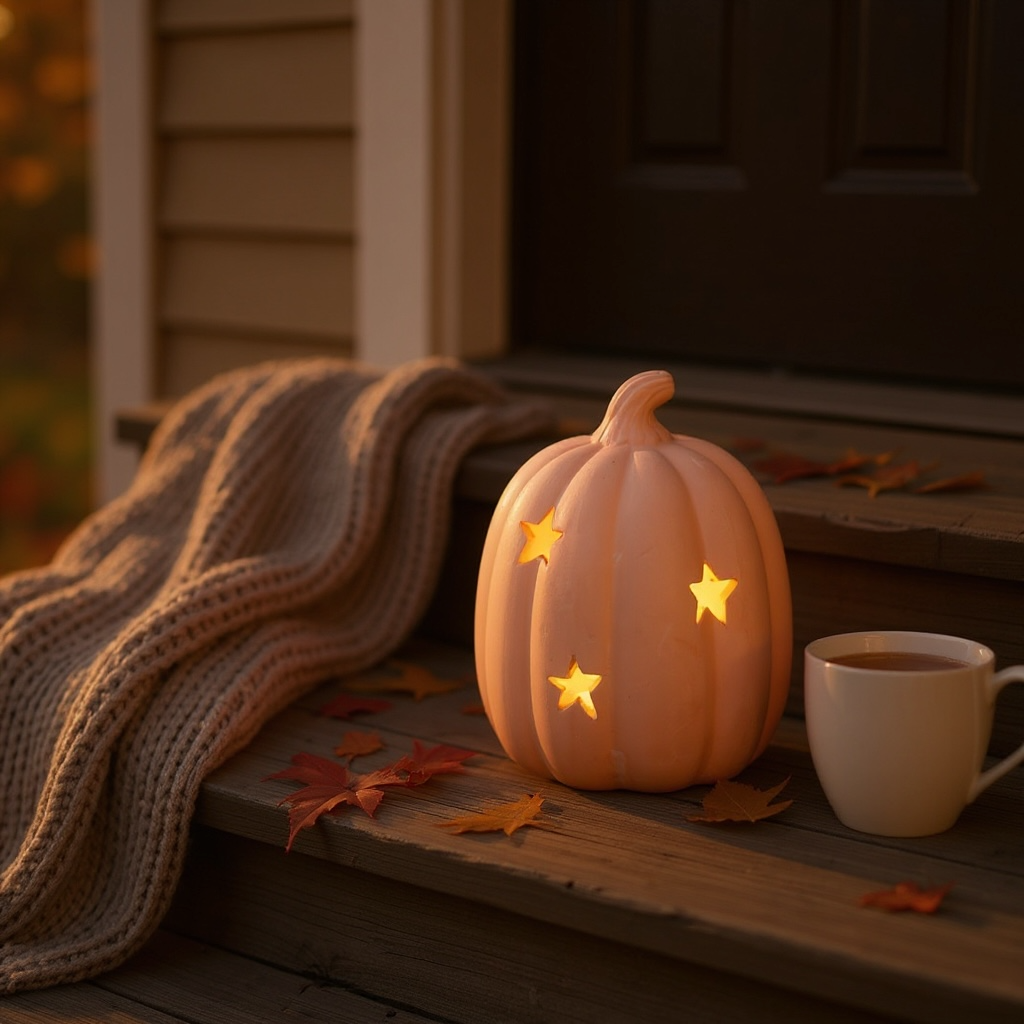 Pumpkin Star Tealight Holder