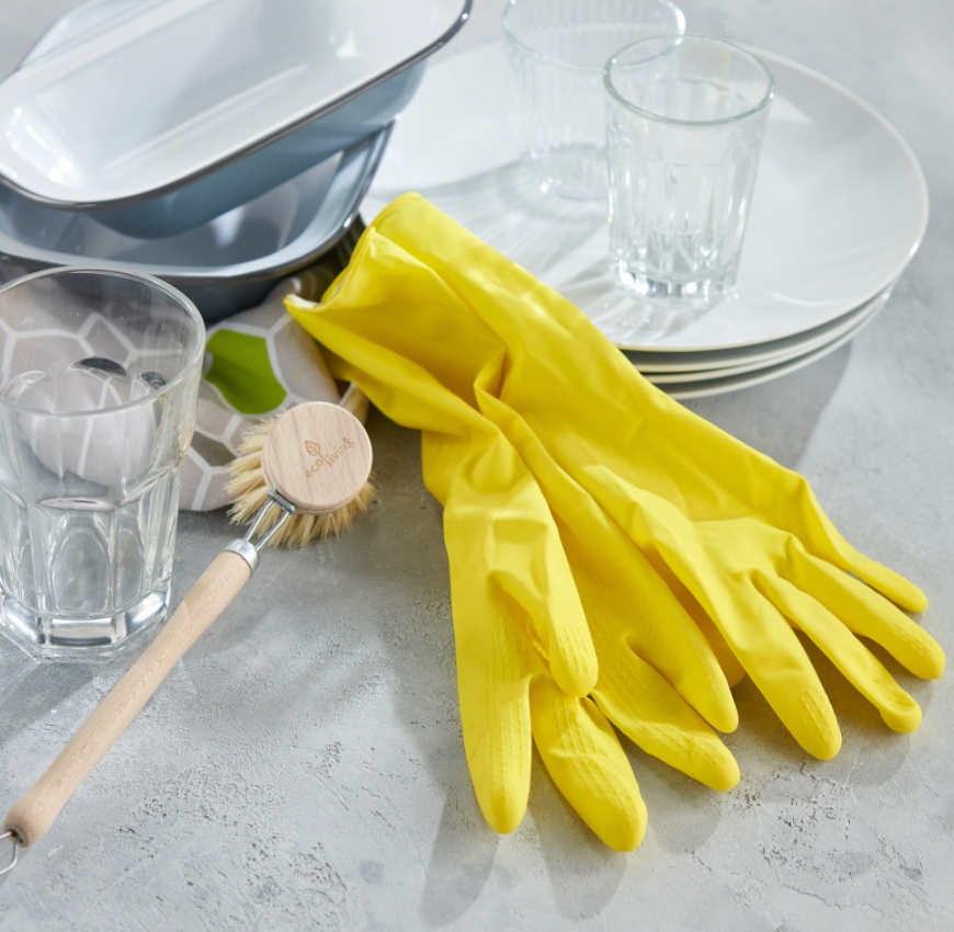 Natural Latex Rubber Gloves Size M