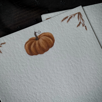 Letter Writing Set -Autumnal Pumpkin Harvest