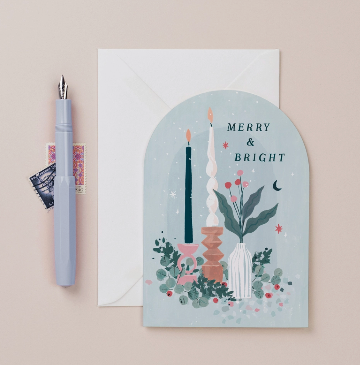 Merry & Bright Christmas Card