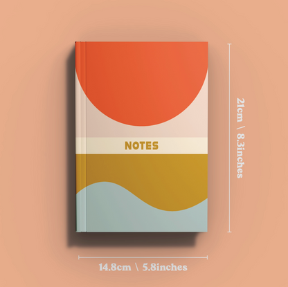 Geometric Wave A5 Notebook