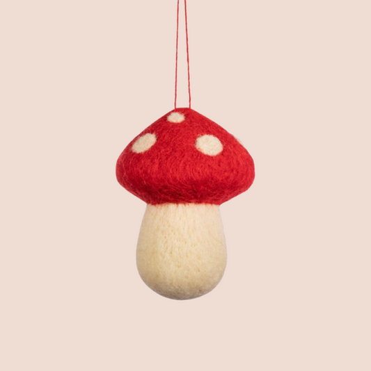 Felt Mushroom Tree Decoration