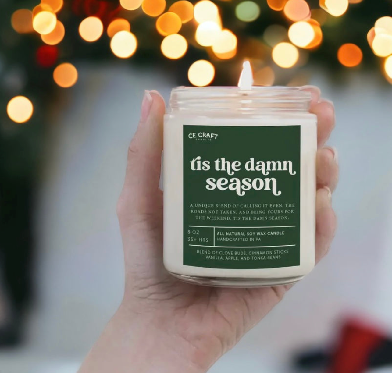 Tis The Damn Season Taylor Swift Candle