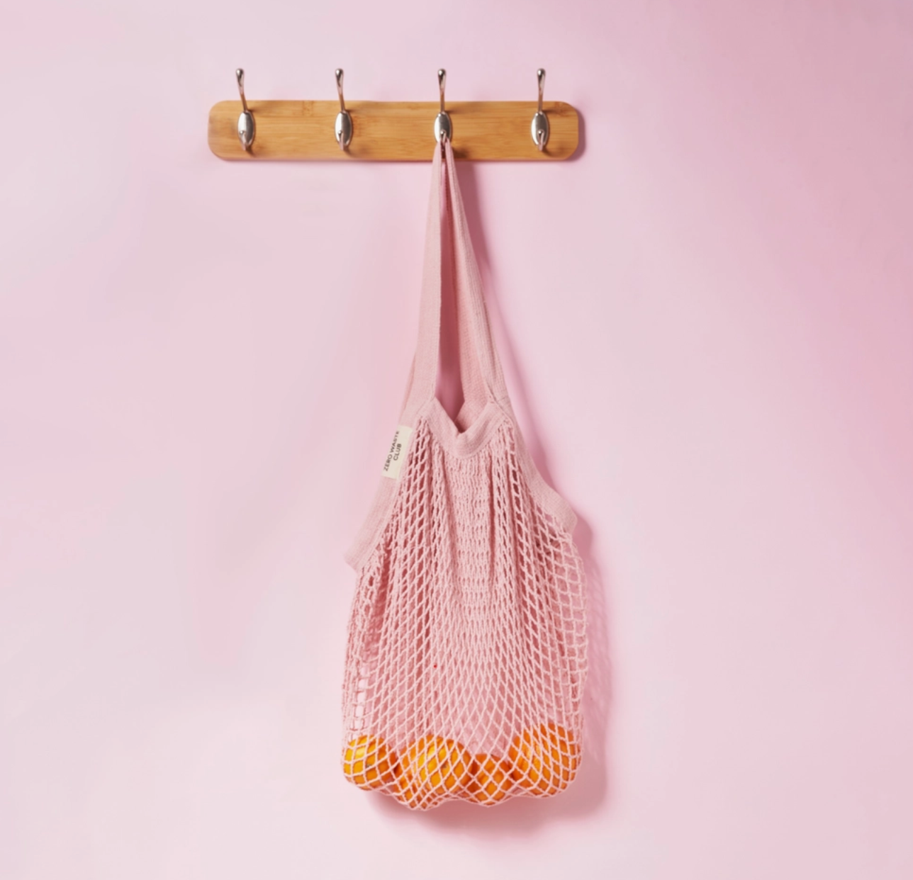 NEW Organic Mesh Shopper Bag in Pink