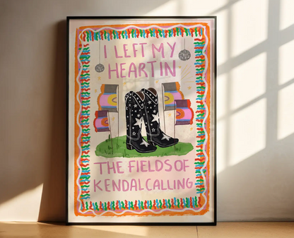 I Left My Heart In Kendal Calling Festival A4 Print