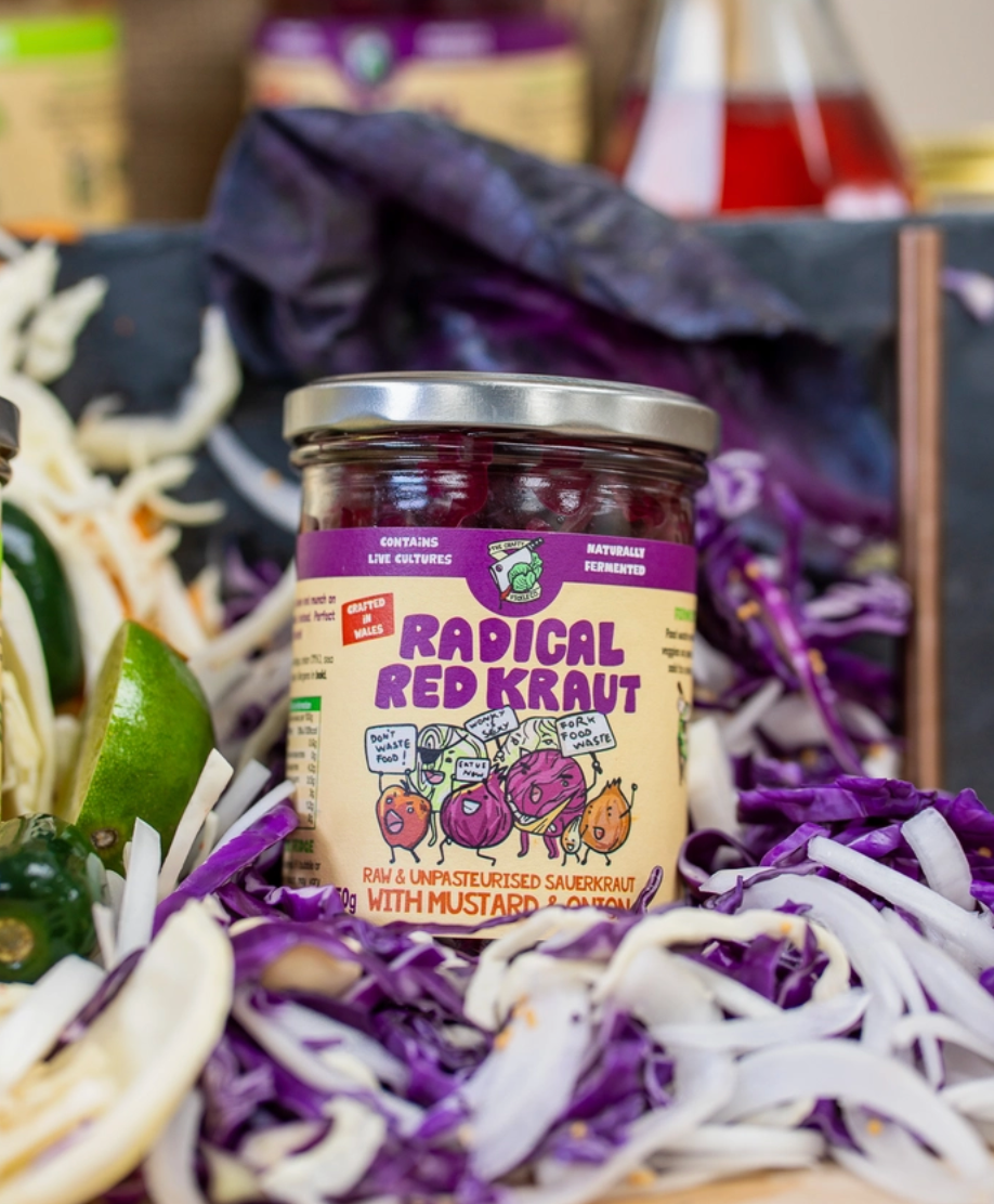 Radical Red Sauerkraut with Onion & Mustard