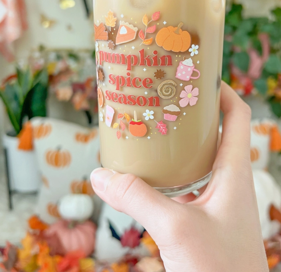 Pumpkin Spice Season Glass