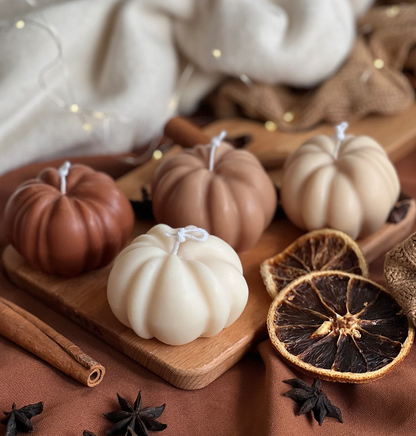 White Pumpkin Handmade Candle