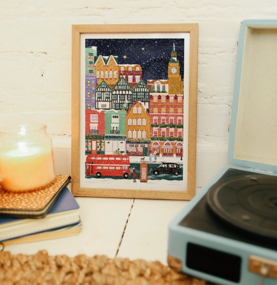 London In Winter A4 Print