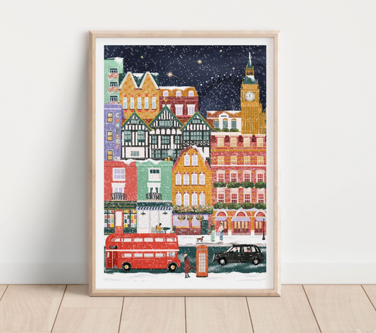 London In Winter A4 Print