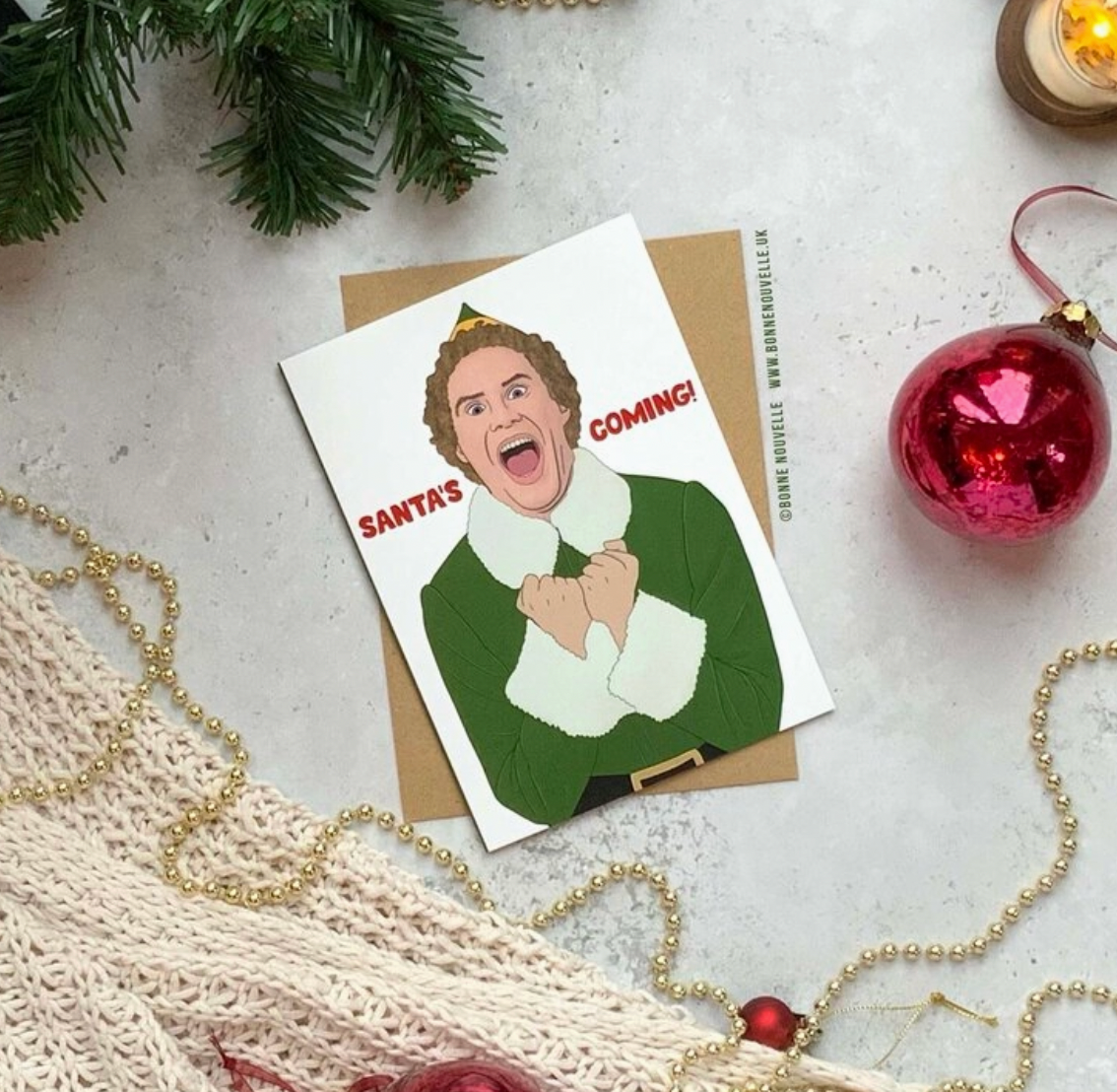 Elf Christmas Card