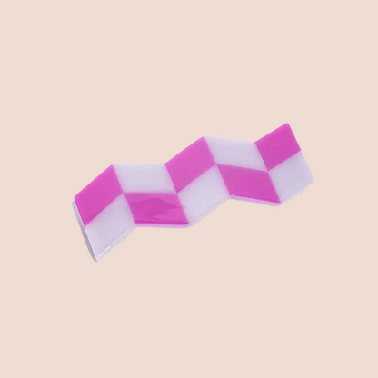 CHUNKS Zig Zag Lilac Barrette