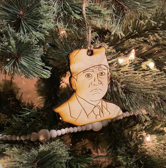 Engraved Tree Ornament - Michael Scott