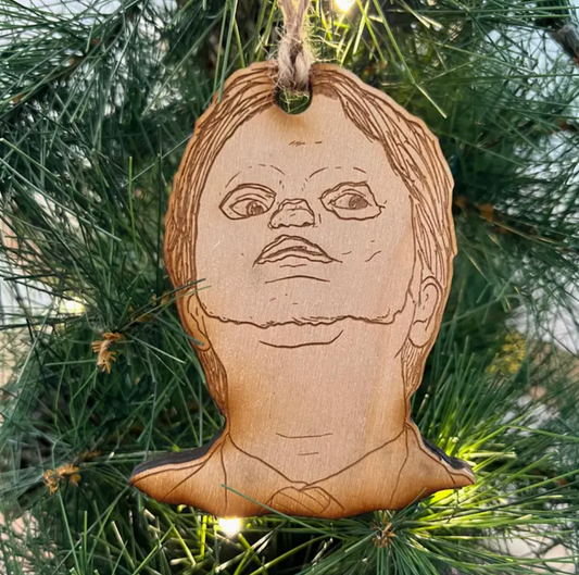 Engraved Tree Ornament - Dwight Schrute