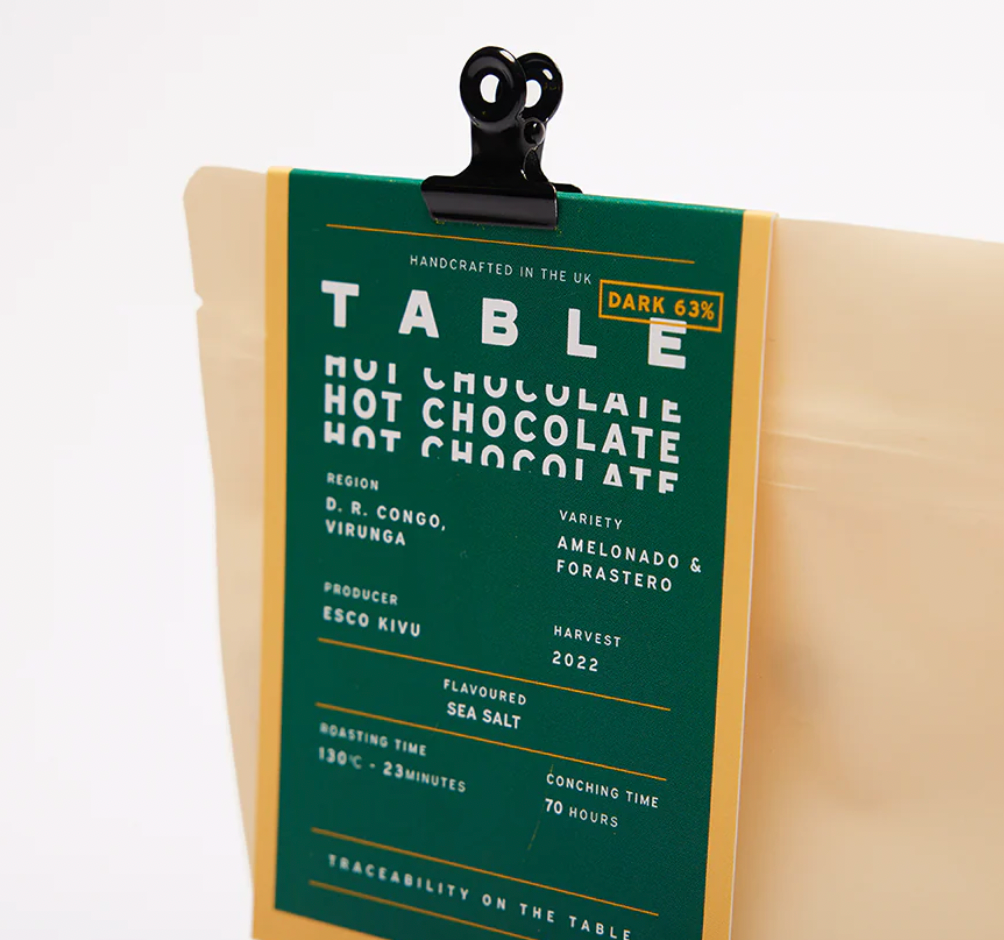 Table Hot Chocolate - 63% Congo Salted 250g Pouch