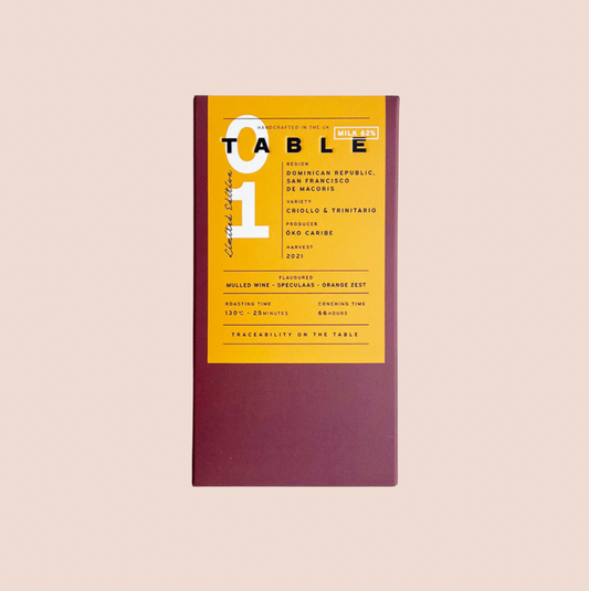 Table Chocolate - Limited Edition 62% Christmas Milk Bar 70g