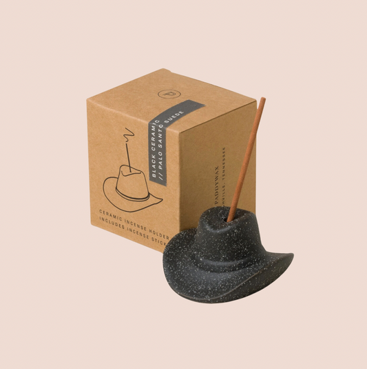 Cowboy Hat Incense Holder Set