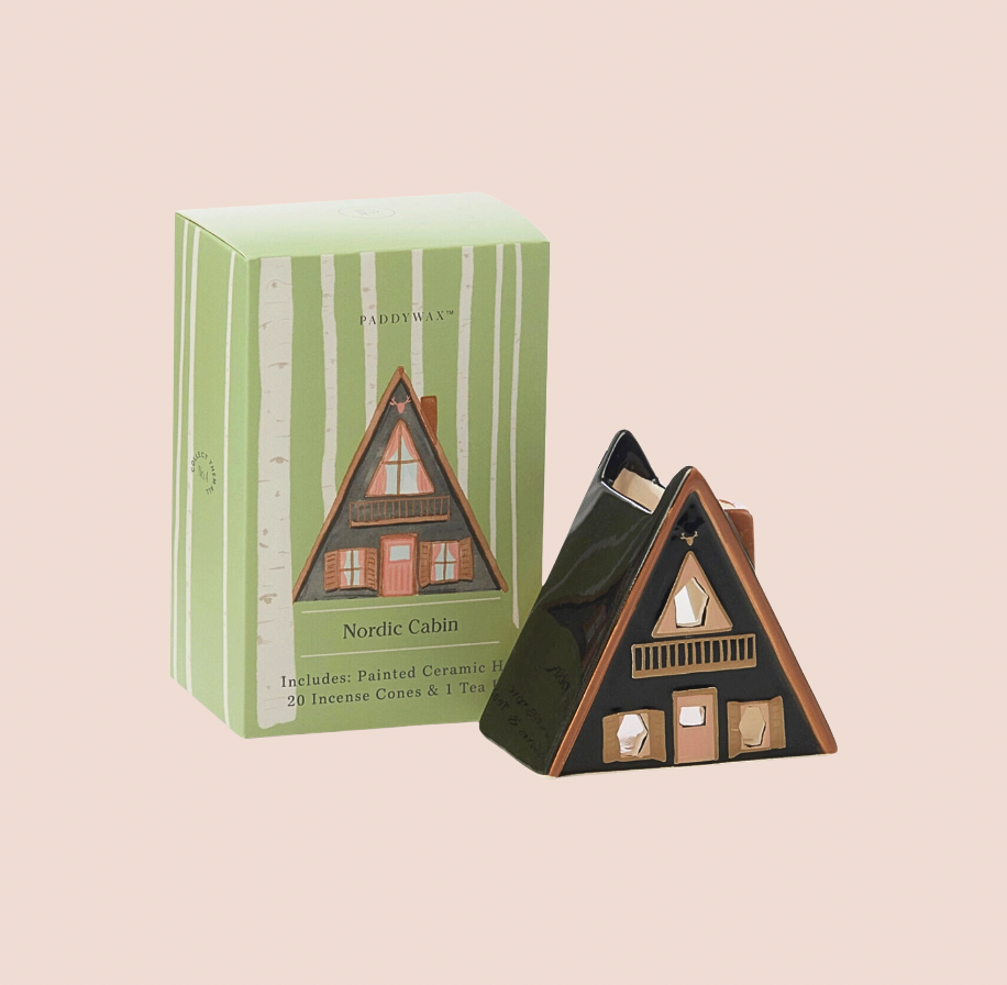 A-Frame Cabin Tealight/Incense Holder