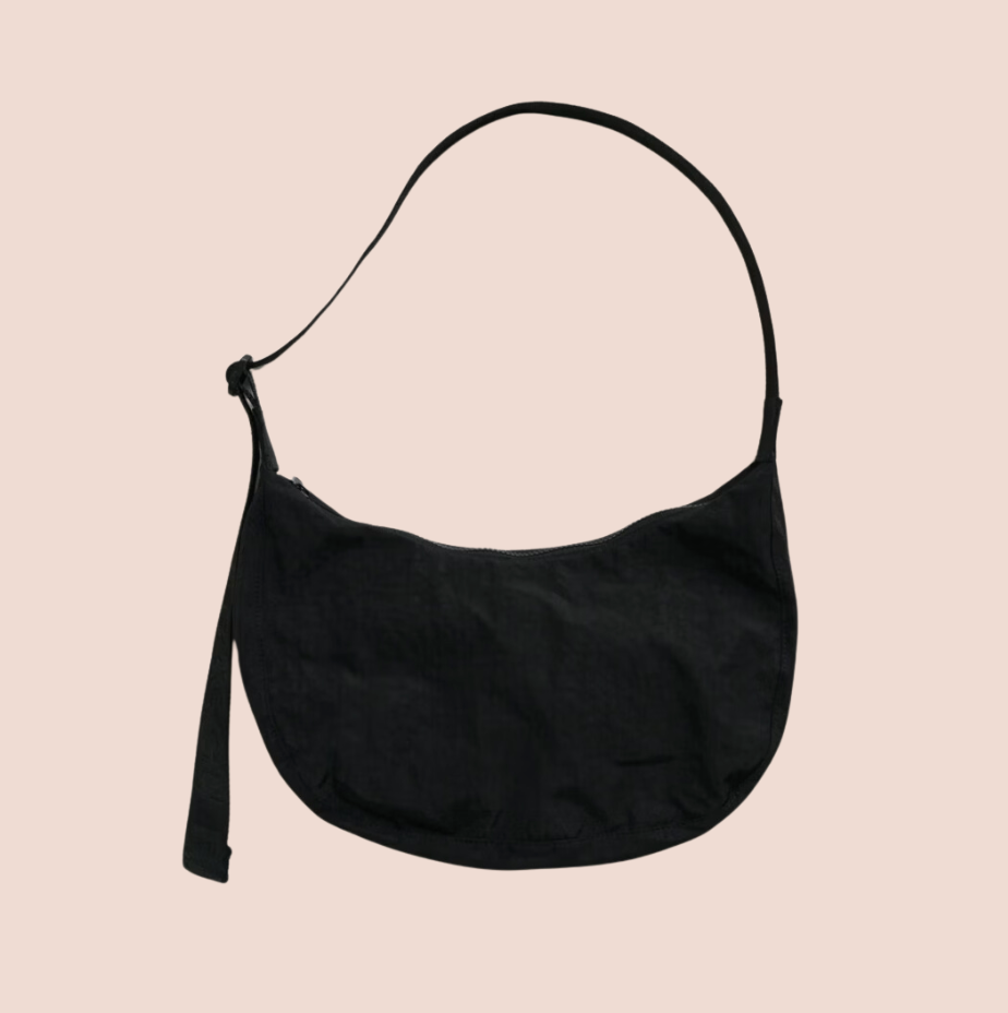 BAGGU Medium Crescent Bag in Black