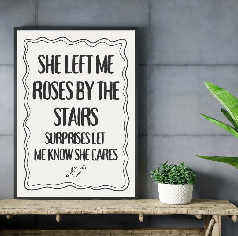 Blink 182 A4 Lyric Print