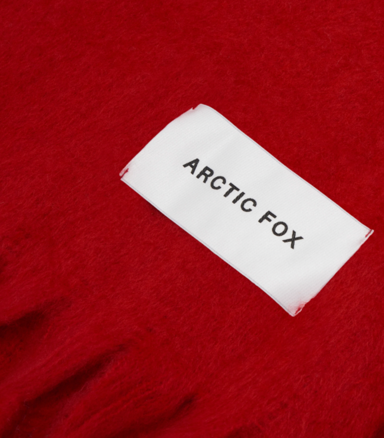 The Stockholm Recycled Scarf - Crimson Red