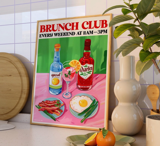 Brunch Club A4 Print