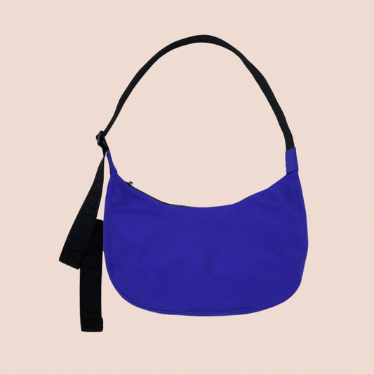 BAGGU Medium Crescent Bag in Lapis Blue