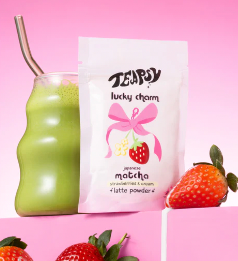 Teapsy 'Lucky Charm' Strawberry Matcha 40g