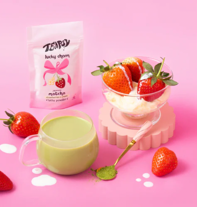 Teapsy 'Lucky Charm' Strawberry Matcha 40g