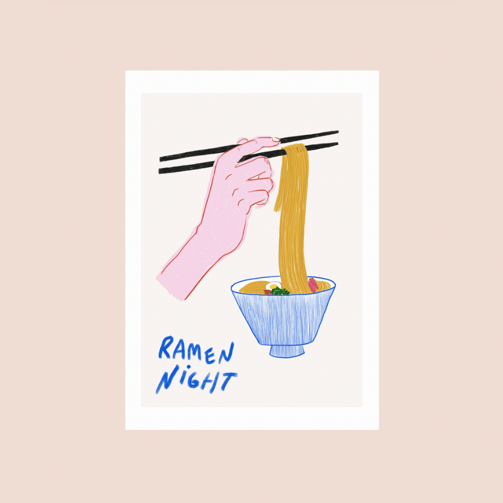 Ramen Night A4 Print