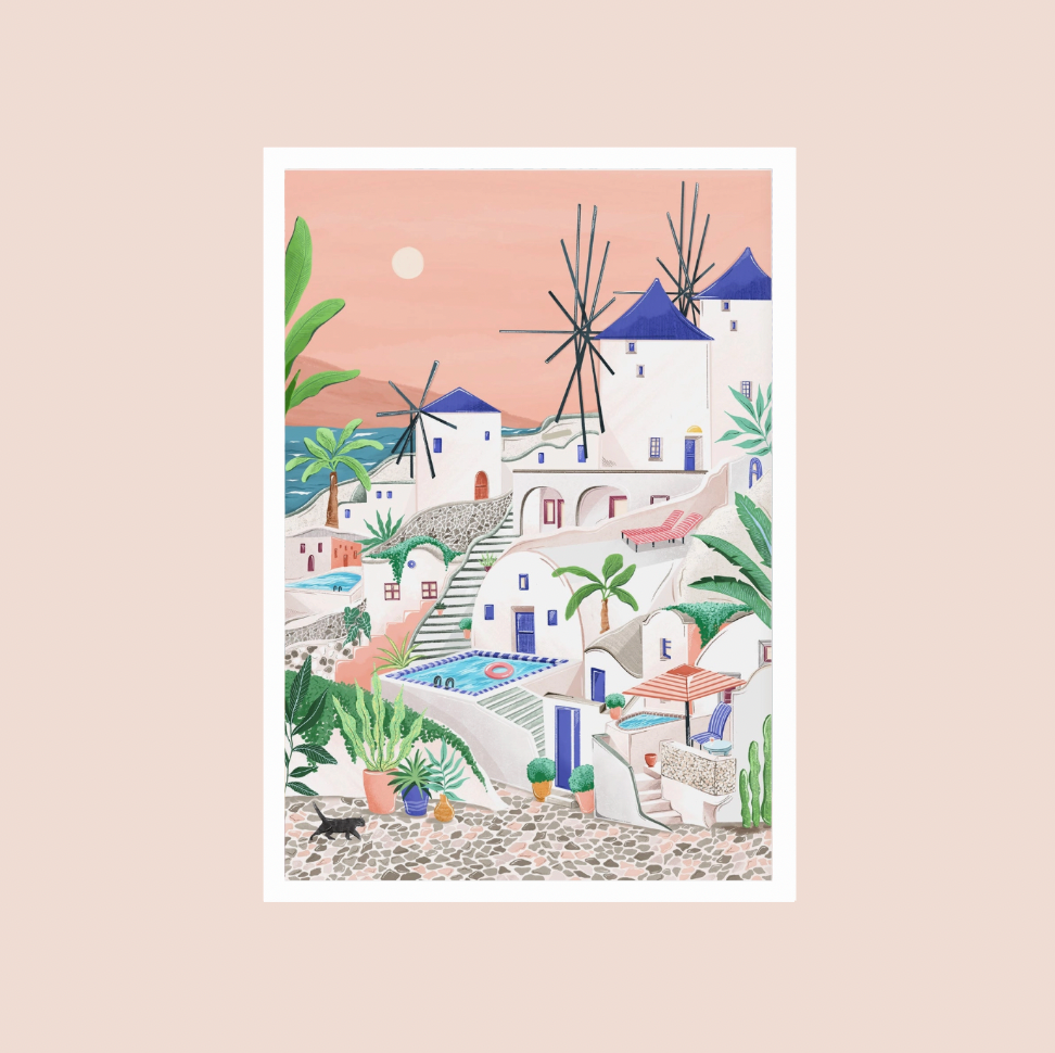 Mykonos A3 Print