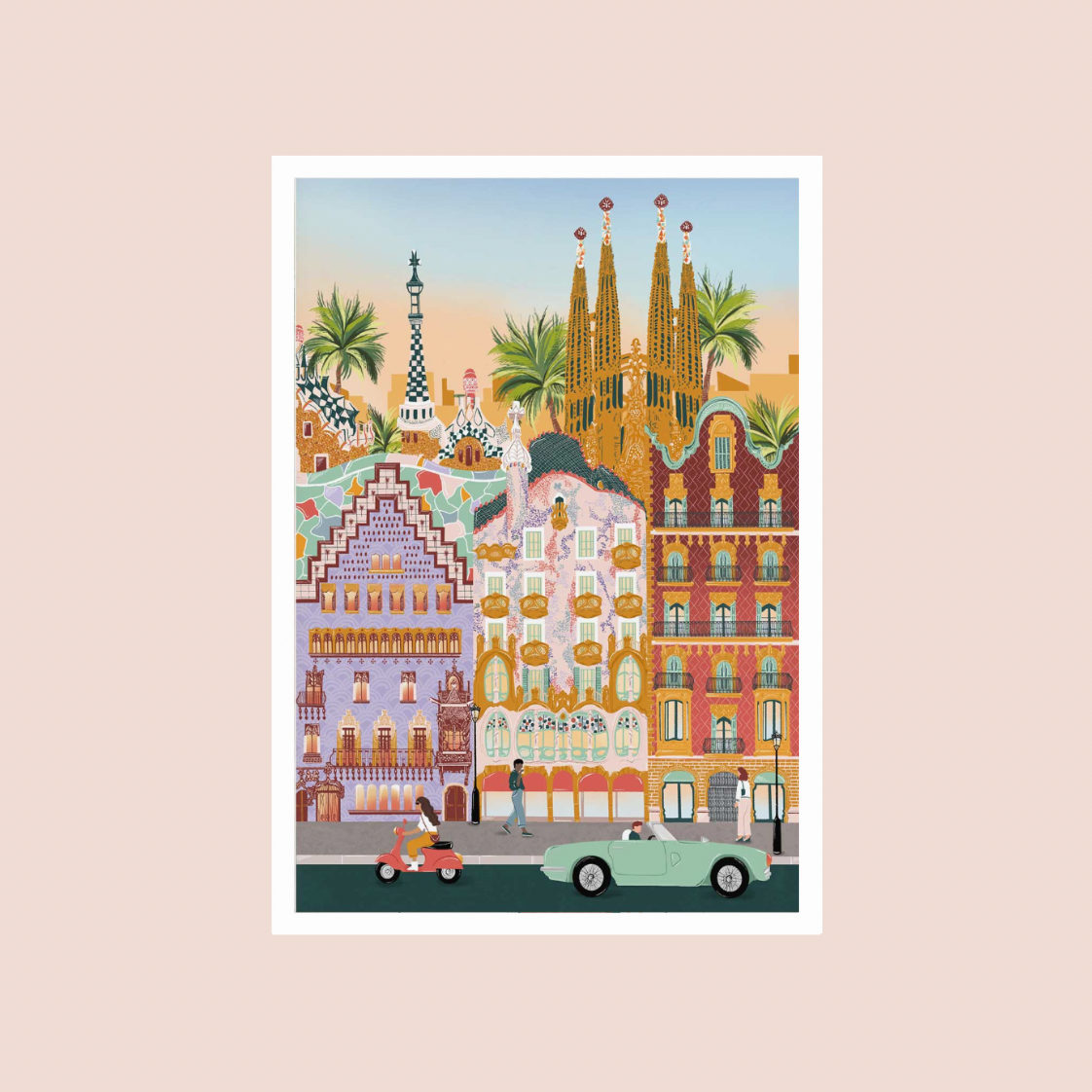 Barcelona A3 Print