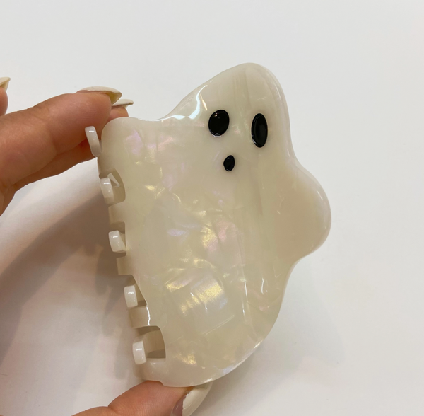 Pearl Ghost Cellulose Acetate Hair Claw