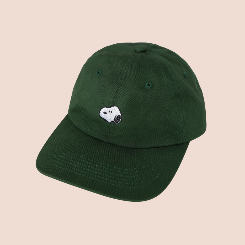 Snoopy Cap in Forest Green