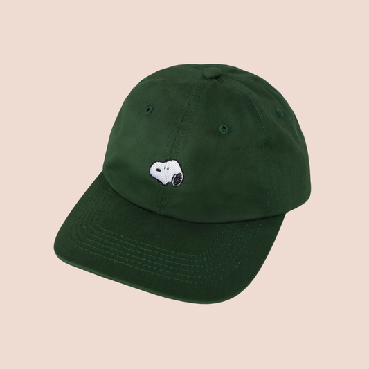 Snoopy Cap in Forest Green