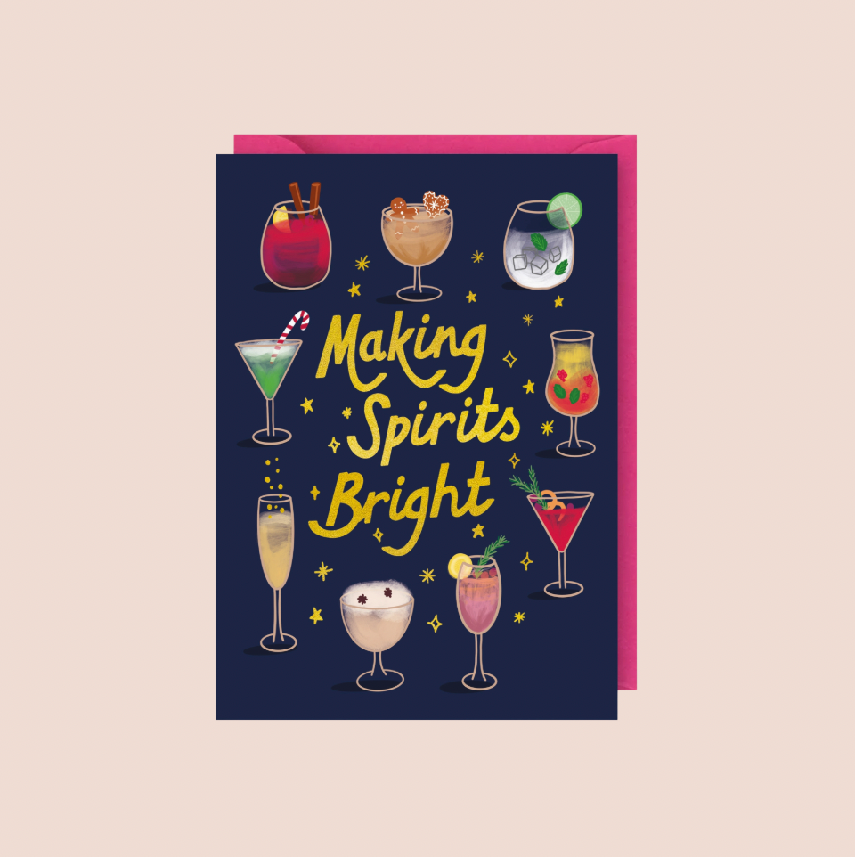Making Spirits Bright Christmas Card