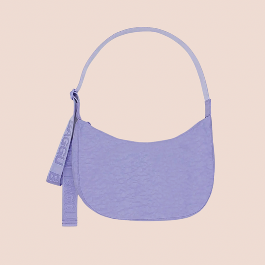 BAGGU Medium Crescent Bag in Wisteria