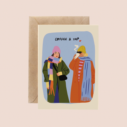Coffee & Yap Friendship Card