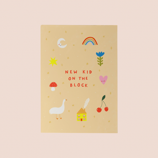 New Kid On The Block Baby Card