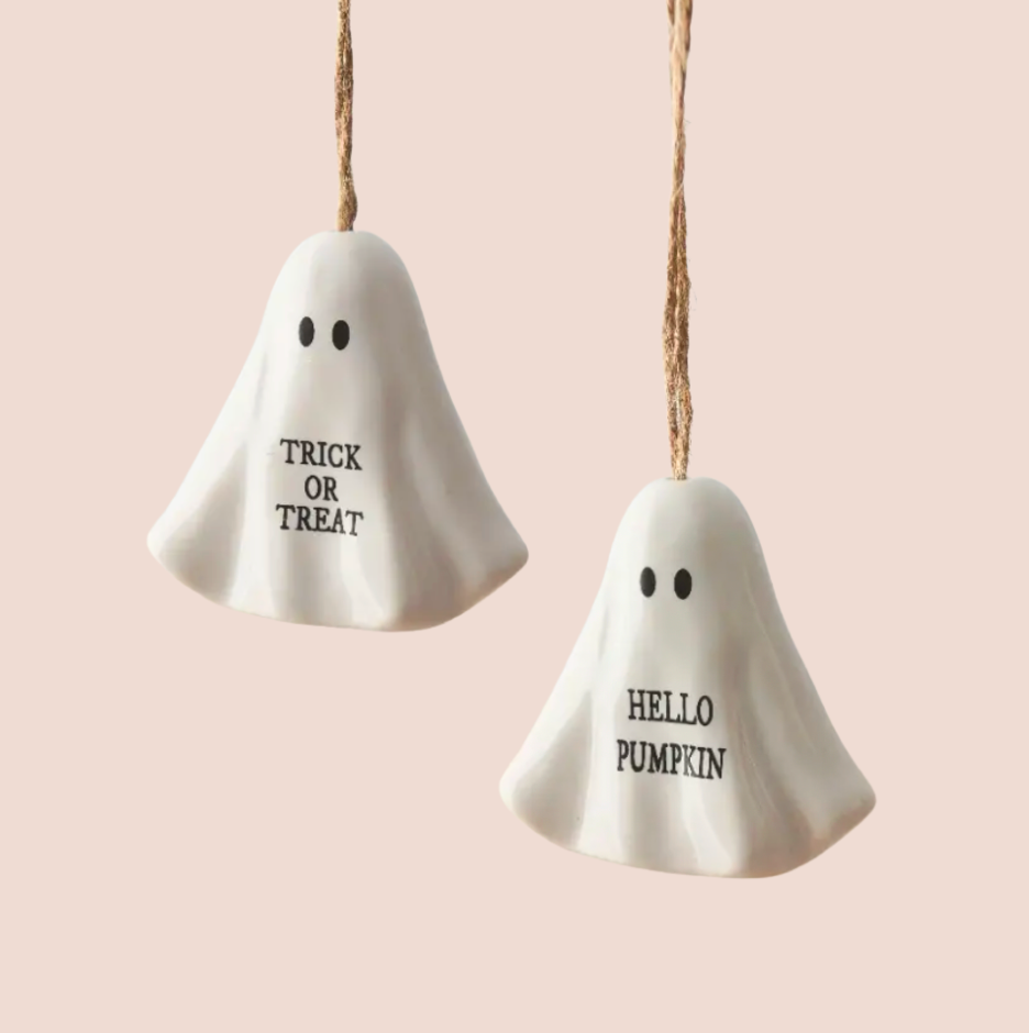 Hanging Ghost Ceramic Decoration