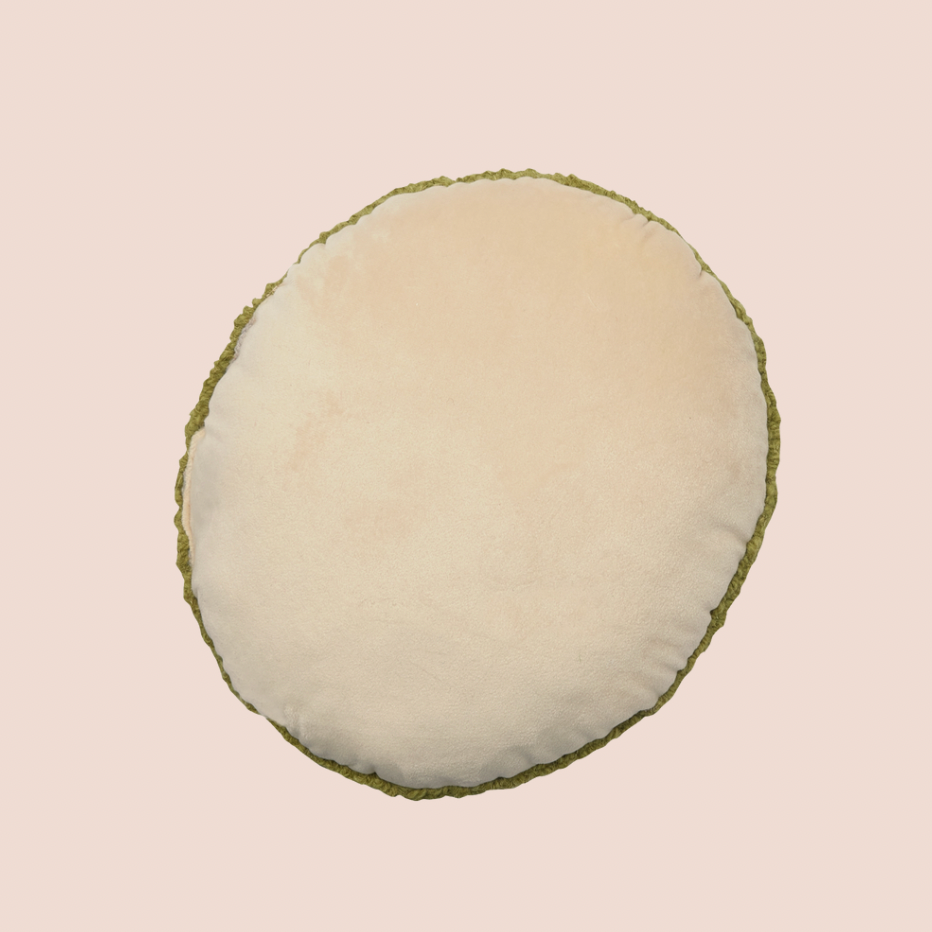 Olive Wool Cushion