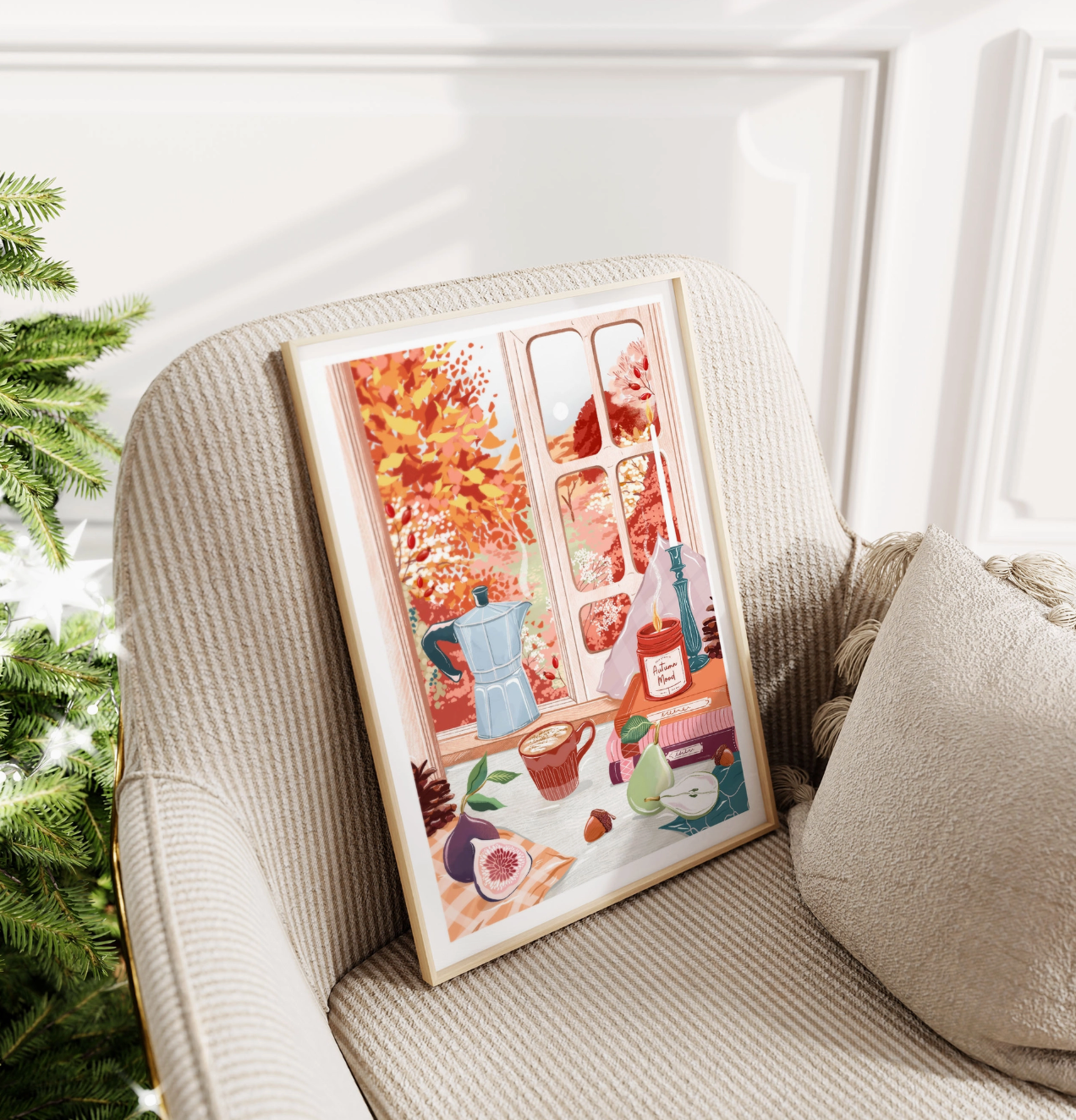 Autumn Window A3 Print