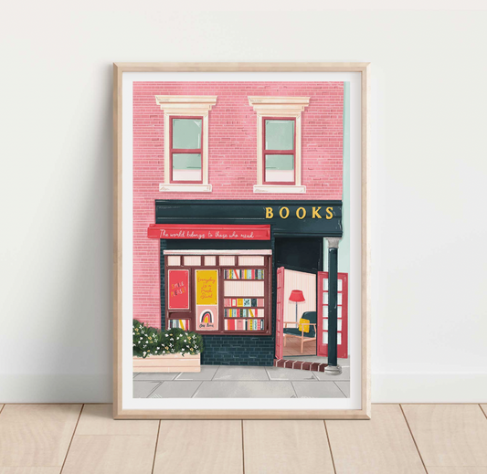 The Bookshop A3 Print