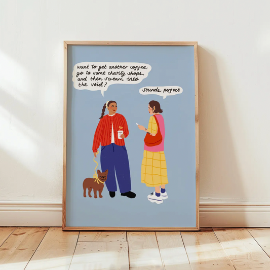Charity Shopping A4 Print