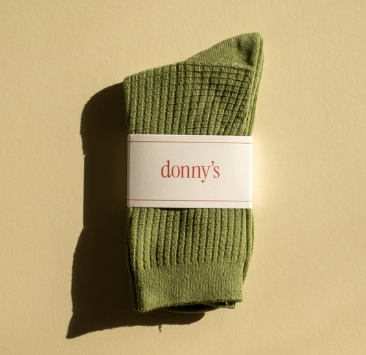 Waffle Socks in Sage