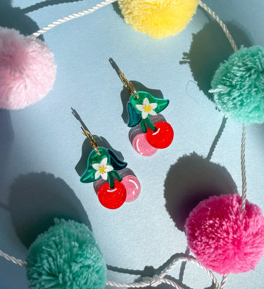 Cherry Handmade Earrings