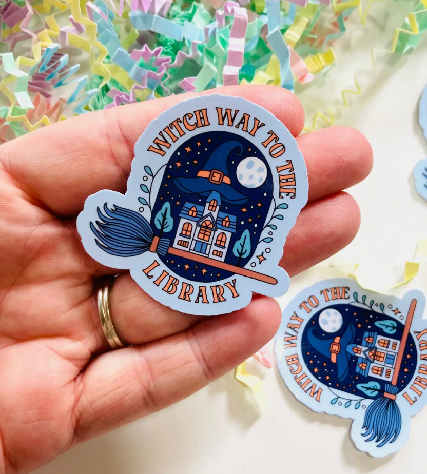 Witch Library Sticker